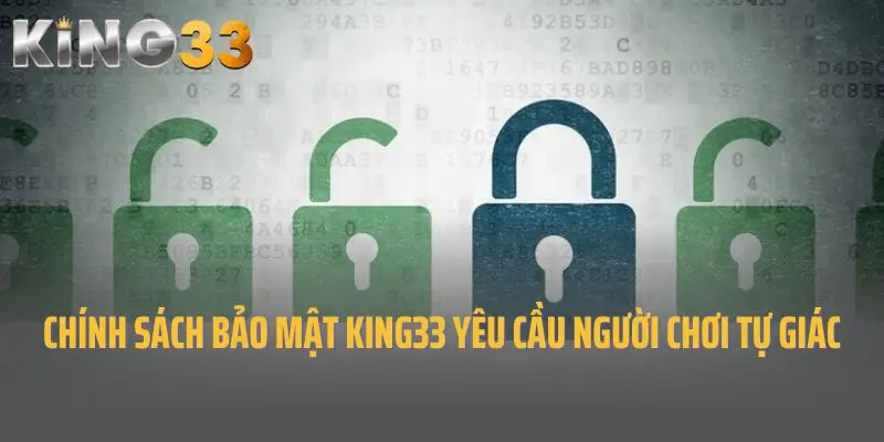 Chính sách bảo mật King33 yêu cầu người chơi tự giác